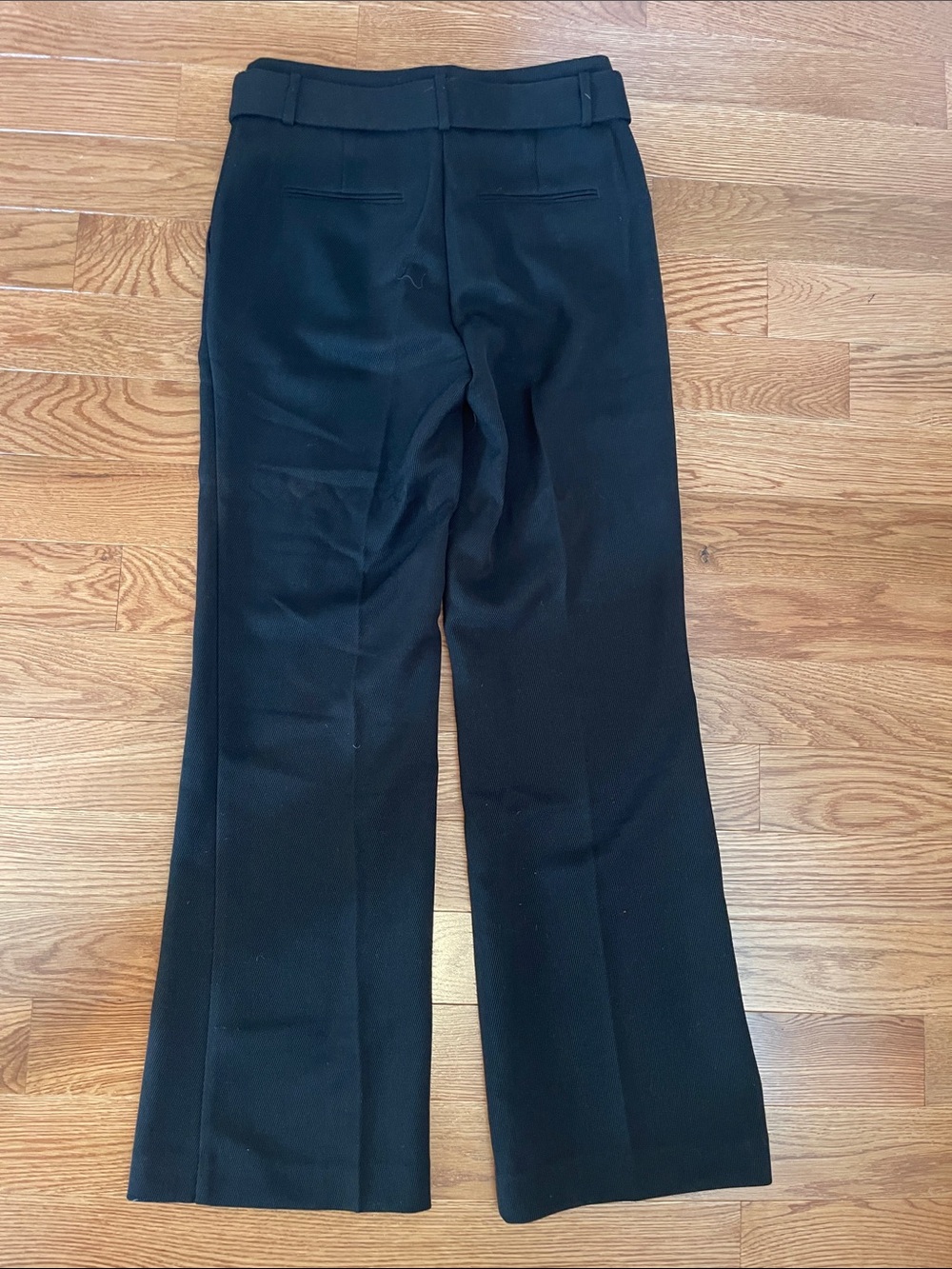 Ann Taylor Black Belted Tailored Dress Trousers - Picture 3 of 4